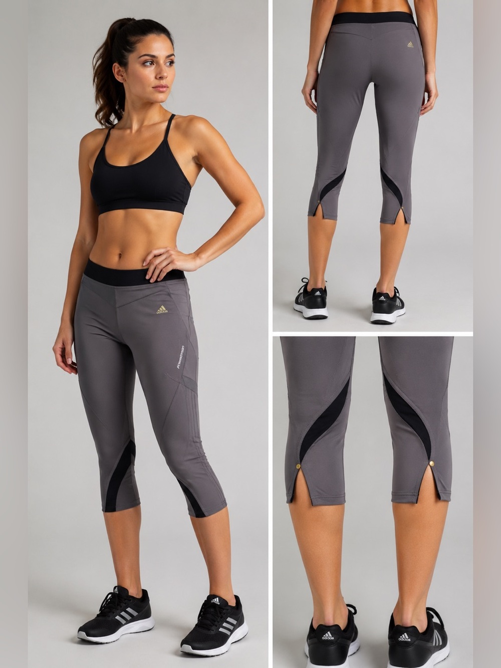 Gray Adidas ClimaCool Formotion Workout Leggings S